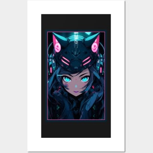 Anime Cat Girl | Quality Anime Design | Chibi Cat Girl Miaw | Manga Anime Art Posters and Art